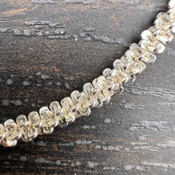 MILOR Sterling Silver Diamond Cut Margarita Chain 15" Necklace & 7" Bracelets - Picture 14 of 16